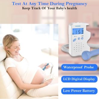 Vcomin Fetal Doppler – Portable Baby Heartbeat Monitor