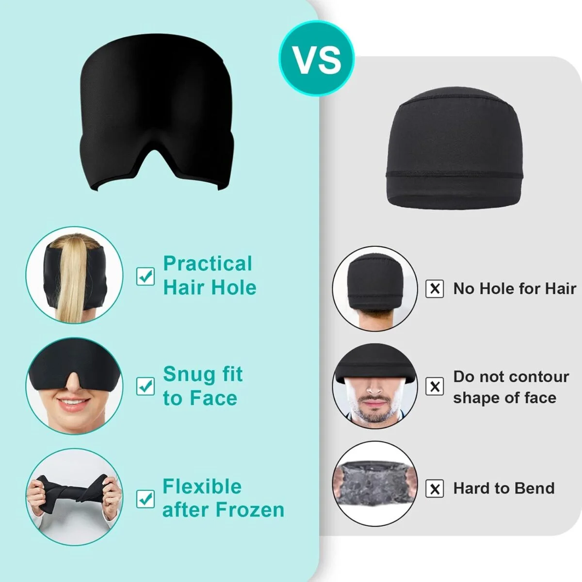 Headache Migraine Relief Ice Hat – Ultimate Cooling Comfort for Fast Pain Relief - Image 5