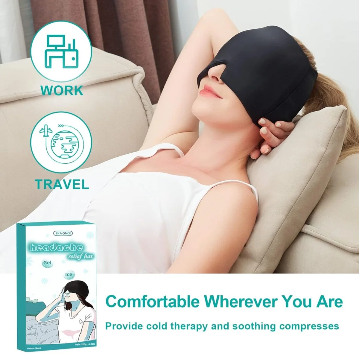 Headache Migraine Relief Ice Hat – Ultimate Cooling Comfort for Fast Pain Relief - Image 4