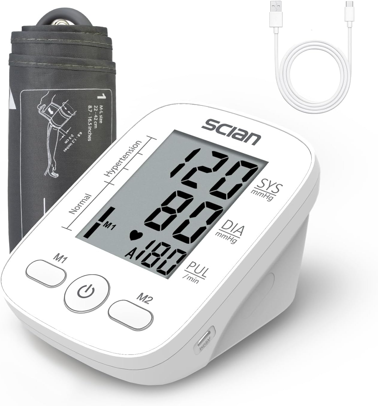 Scian Blood Pressure Monitor for Accurate Home Health Tracking