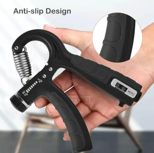 Compact Hand Exercise Grip Strengtheners with Adjustable Weight Resistance from 10-130lbs, Grip Tracker keeps Track of Number of Squeezes, FSA & HSA Eligible - Image 13
