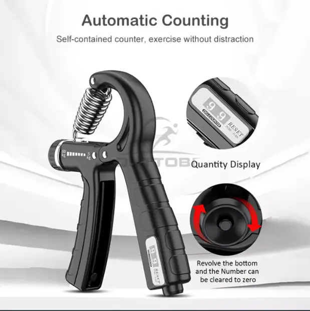 Compact Hand Exercise Grip Strengtheners with Adjustable Weight Resistance from 10-130lbs, Grip Tracker keeps Track of Number of Squeezes, FSA & HSA Eligible - Image 12