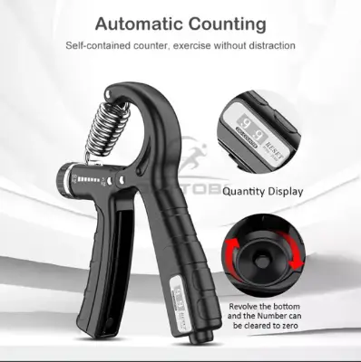 Compact Hand Exercise Grip Strengtheners with Adjustable Weight Resistance from 10-130lbs, Grip Tracker keeps Track of Number of Squeezes, FSA & HSA Eligible - Image 8