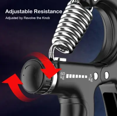 Compact Hand Exercise Grip Strengtheners with Adjustable Weight Resistance from 10-130lbs, Grip Tracker keeps Track of Number of Squeezes, FSA & HSA Eligible - Image 7