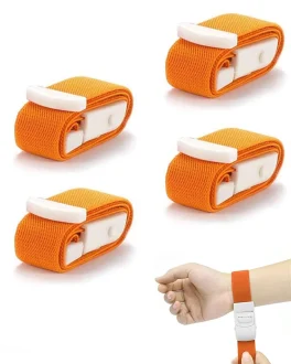4 PCS Tourniquet Belt for Blood Collection, Tourniquet Belt, Hand Belt for Hospital, Blood Group Testing, For Blood Collection & Emergency First Aid, Adjustable Tourniquet with Buckle