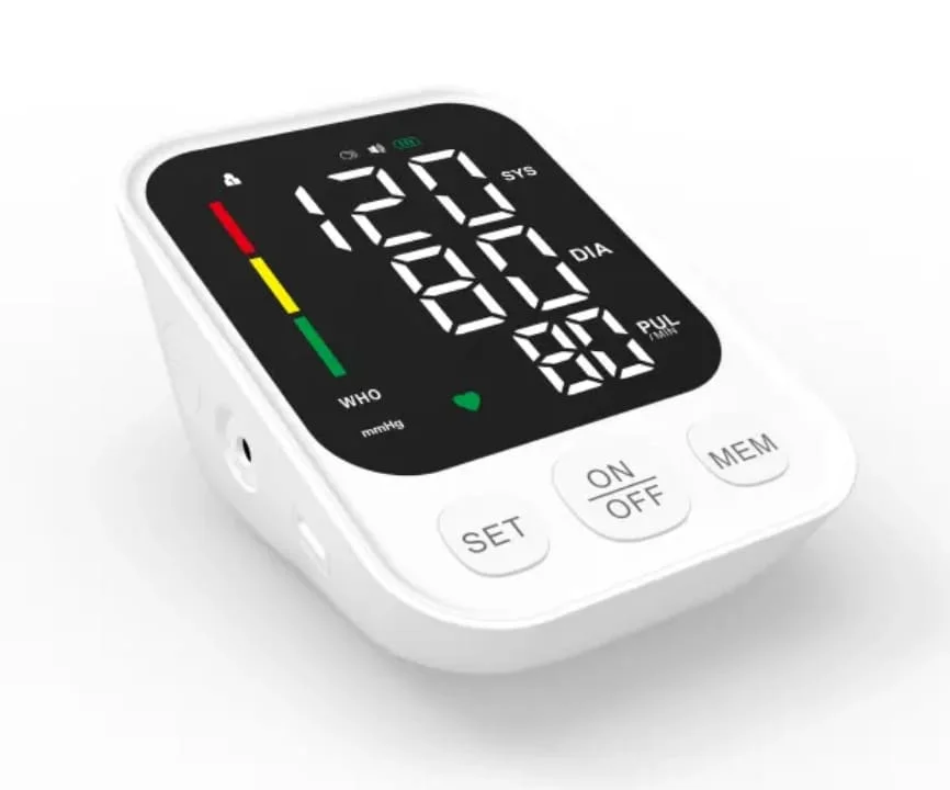 Charging LED Backlit Upper Arm BP Monitor Blood Pressure Monitor 2 Users Medical Tonometer Cuff Digital Irregular Pulse