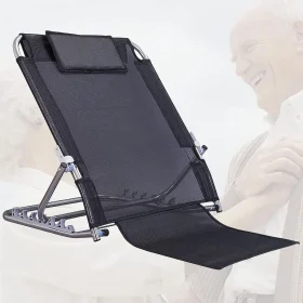 Folding Bed Back Rest – 6-gear Adjustable Backrest Bed Support for Elderly & Disabled for Sit up or Reclined Position,Read,Eat in Bed