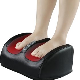 LINGTENG Foot Massager with Heat, Shiatsu Foot Massager Machine with Deep-kneading, Shiatsu, and Heat, Birthday Gifts for Women Men, Dad Gifts and Mom Gifts (Black)