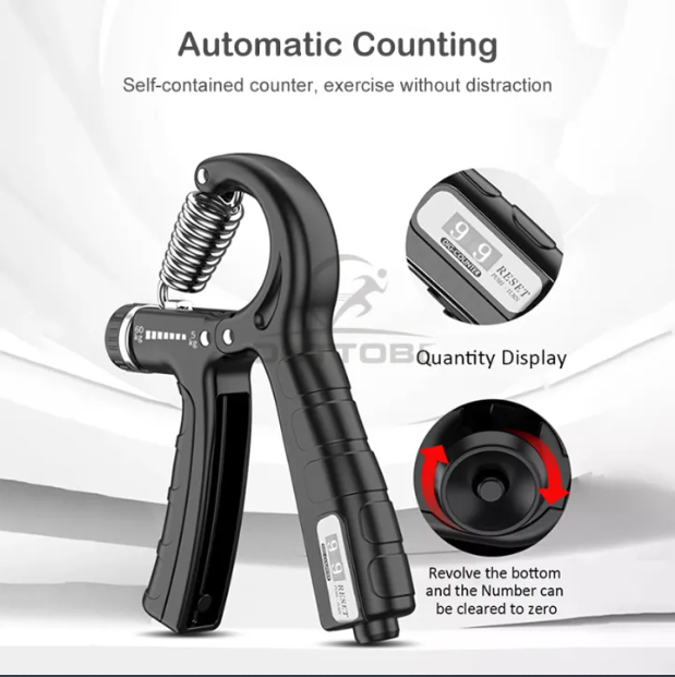 Compact Hand Exercise Grip Strengtheners with Adjustable Weight Resistance from 10-130lbs, Grip Tracker keeps Track of Number of Squeezes, FSA & HSA Eligible - Image 4